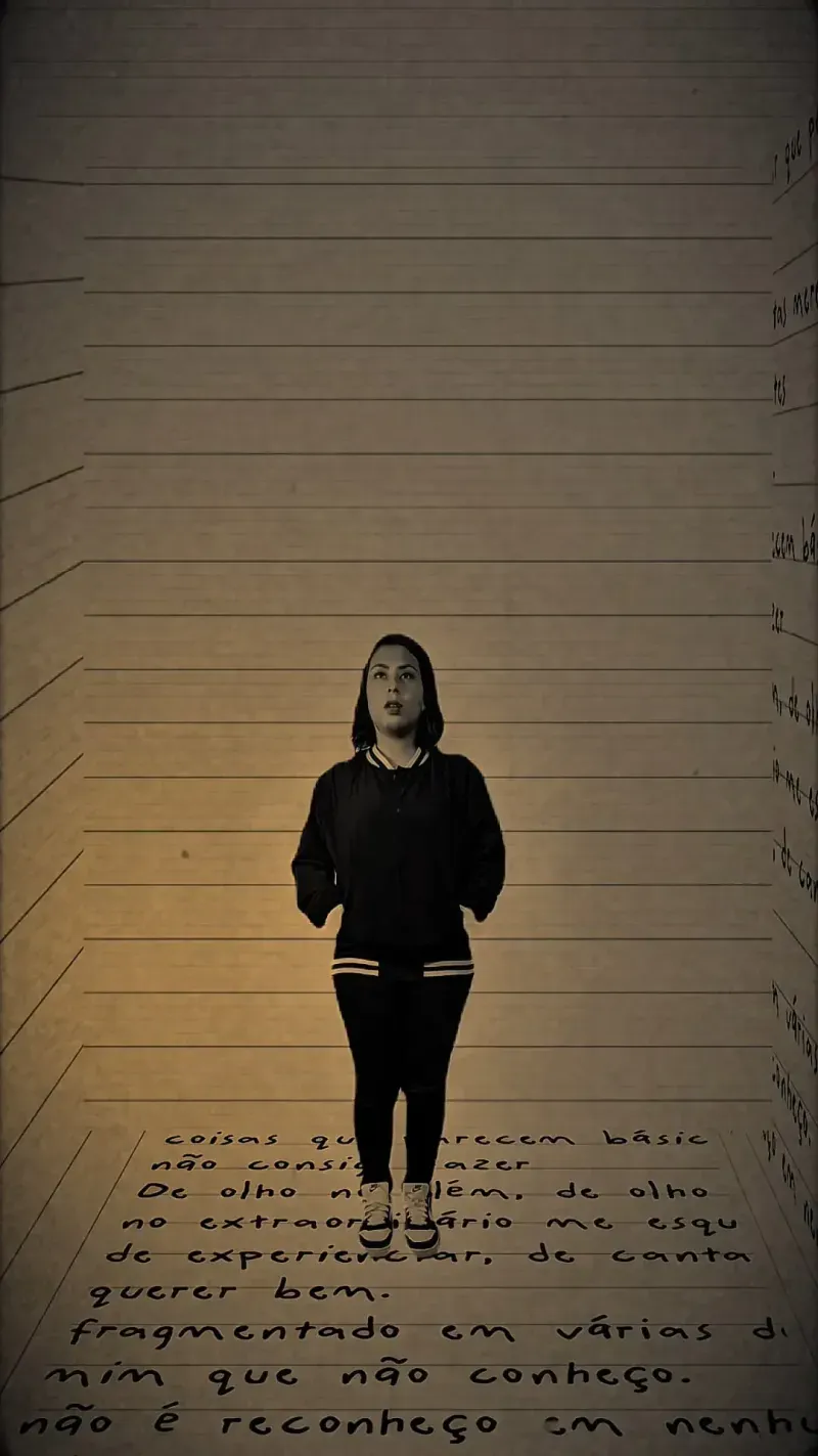 Cenário com Folhas de Papel